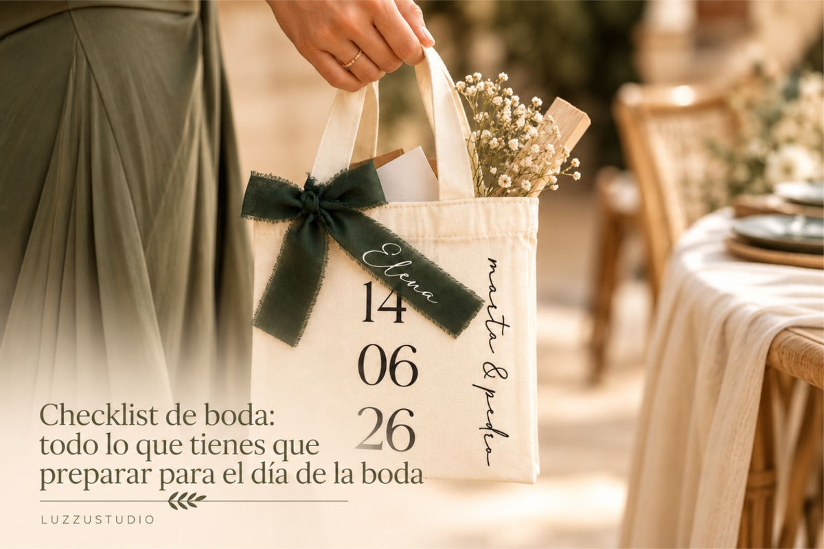 Checklist de boda: todo lo que tienes que preparar para el día de la boda