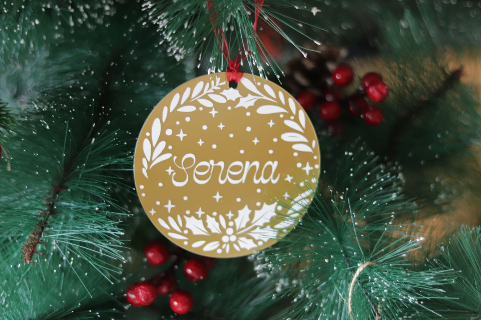 Adorno navideño personalizado