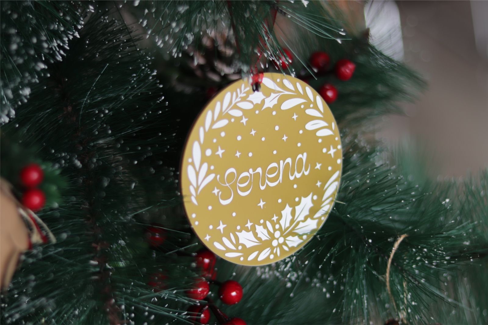 Adorno navideño personalizado