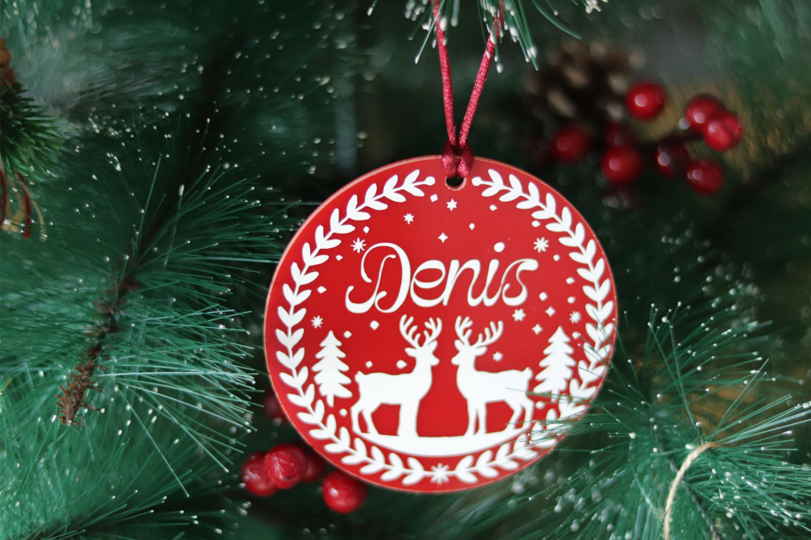 Adorno árbol de navidad personalizado