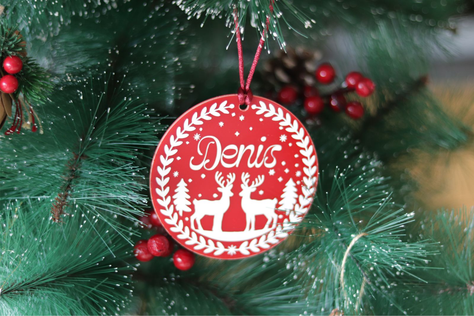 Adorno árbol de navidad personalizado