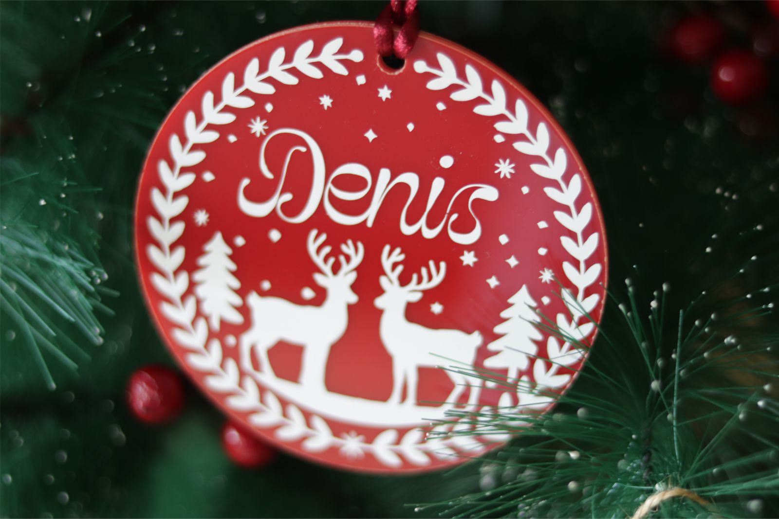 Adorno árbol de navidad personalizado