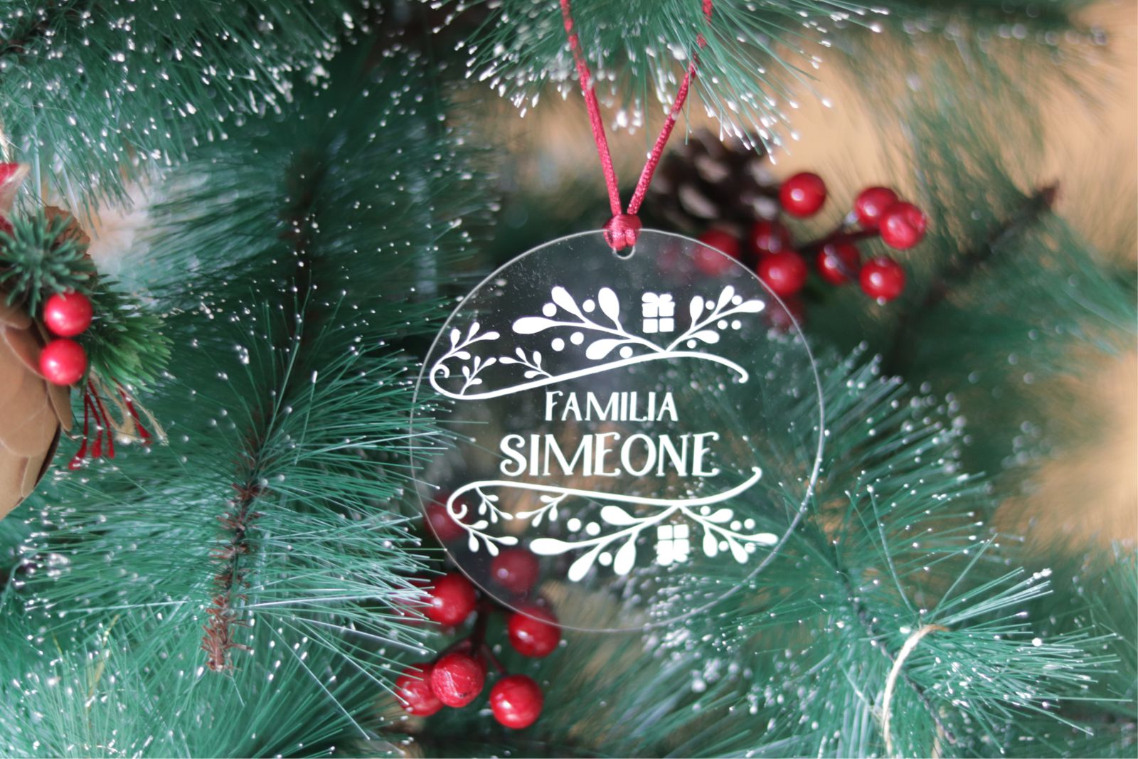 Adorno de árbol de navidad personalizado