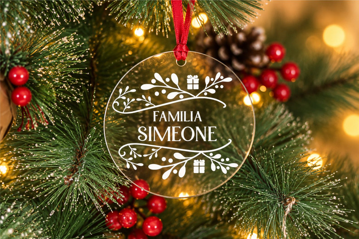 Adorno de árbol de navidad personalizado