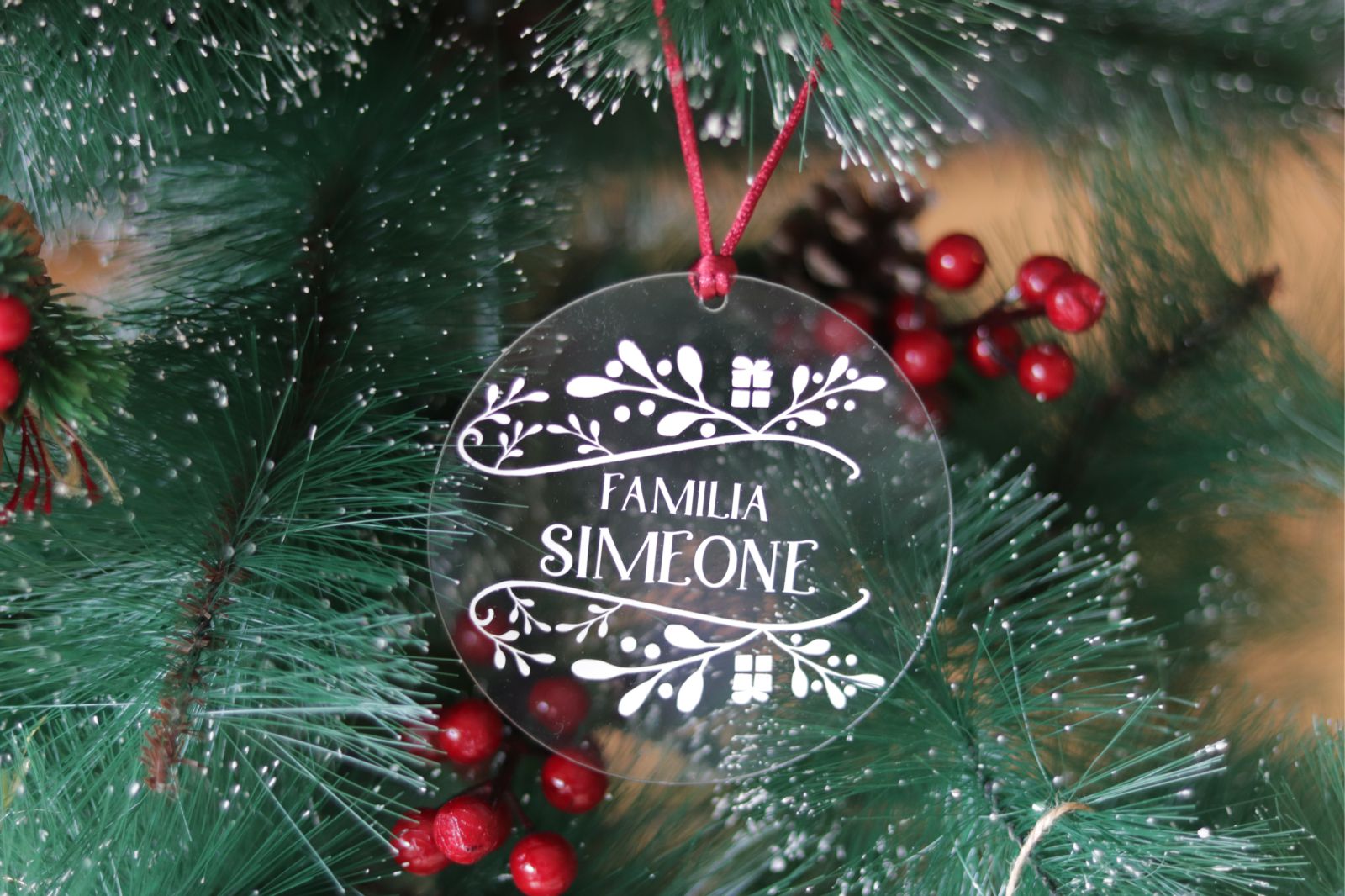 Adorno de árbol de navidad personalizado