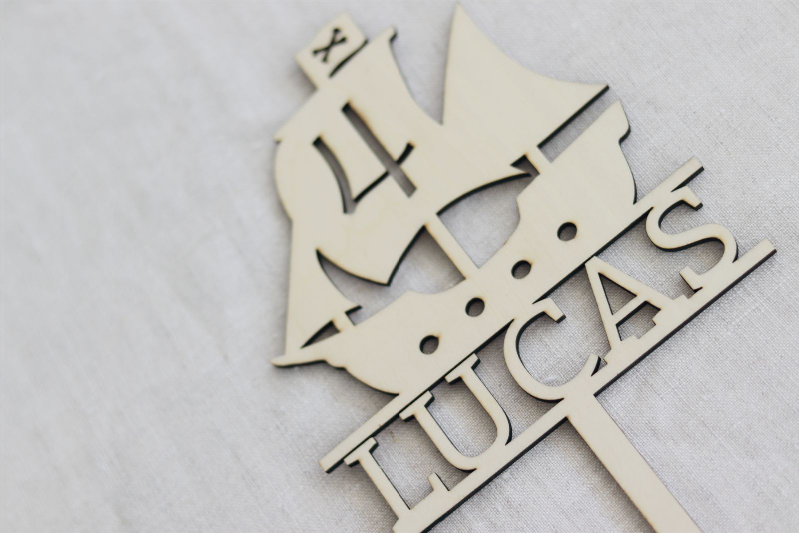 Cake topper - BARCO PIRATA