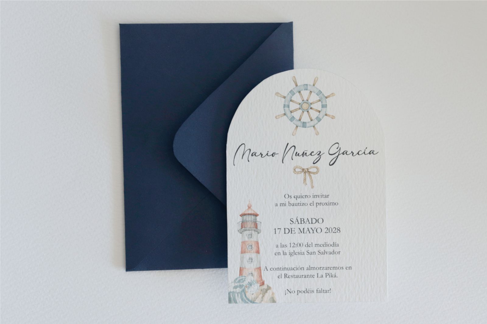 Invitación de Bautizo - Náutica