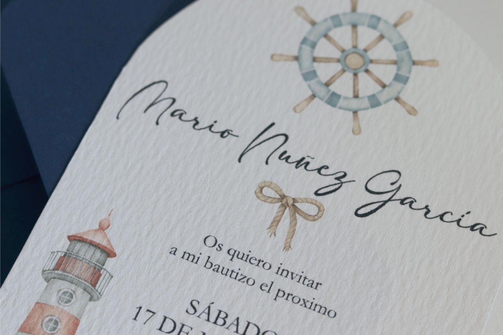 Invitación de Bautizo - Náutica