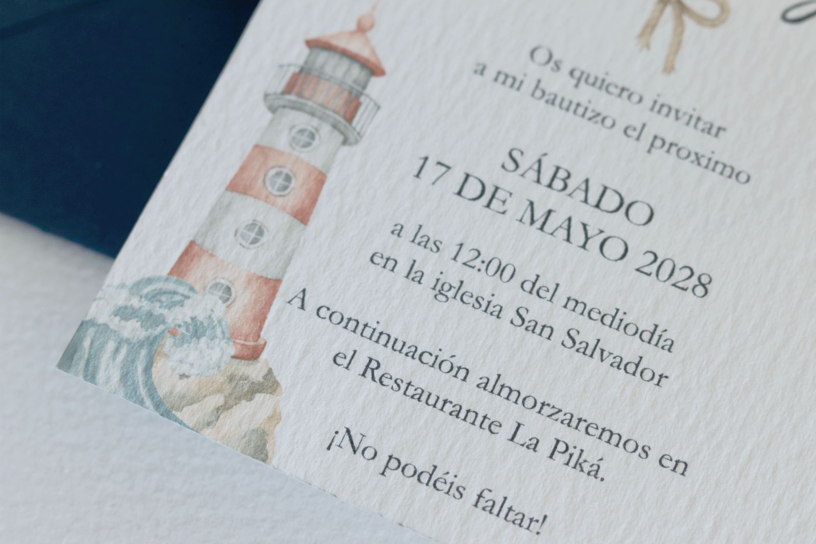 Invitación de Bautizo - Náutica