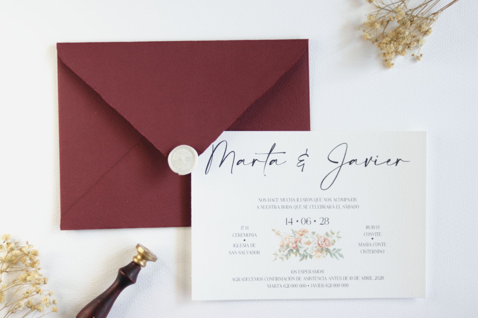 Invitación de boda - AMATISTA