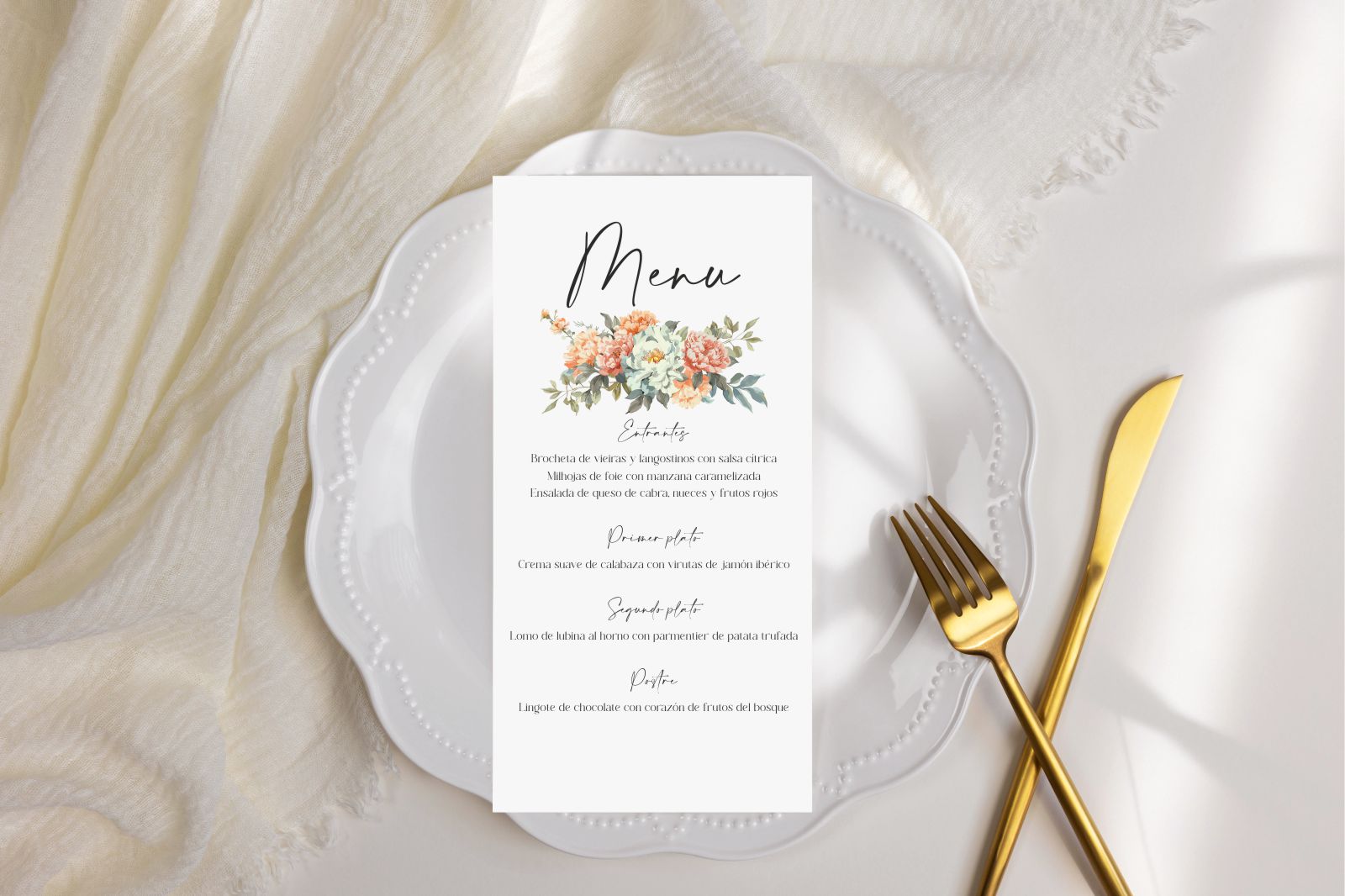 Menú de boda - AMATISTA