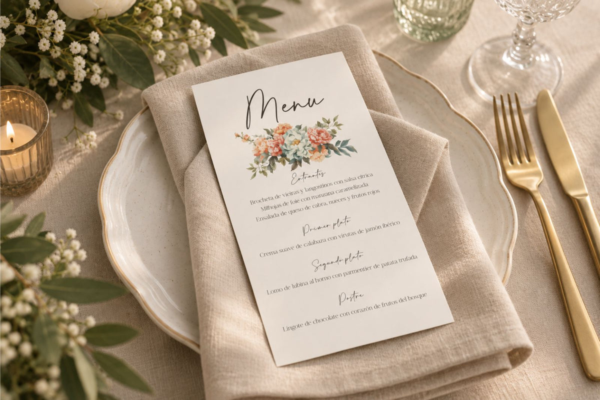 Menú de boda - AMATISTA