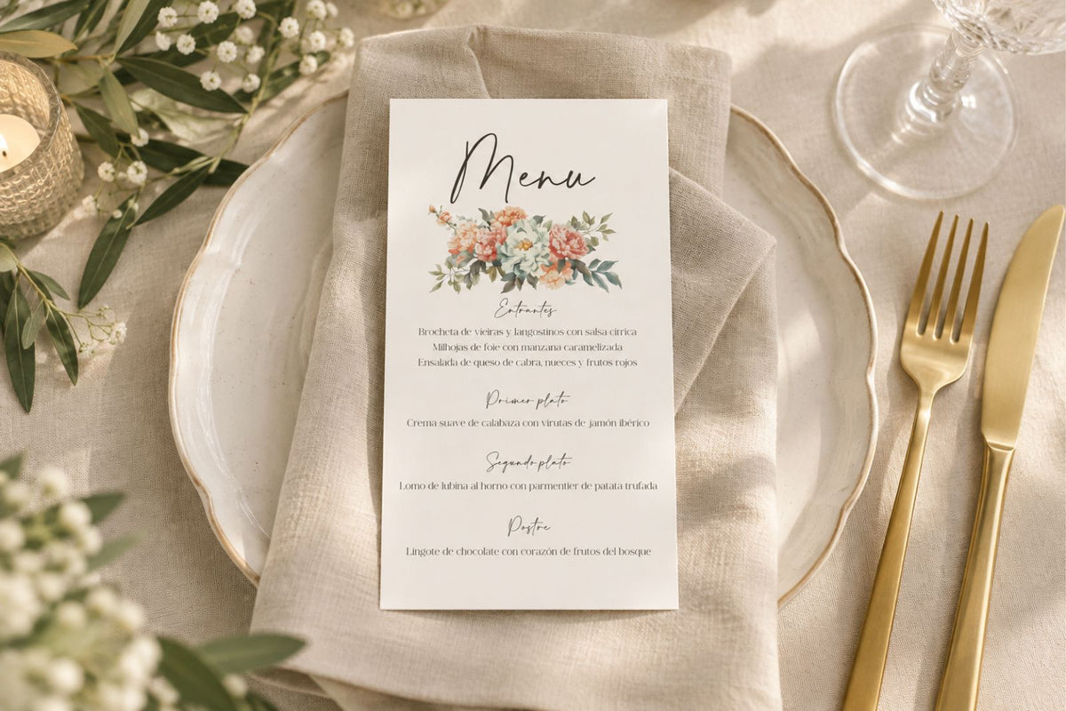Menú de boda - AMATISTA