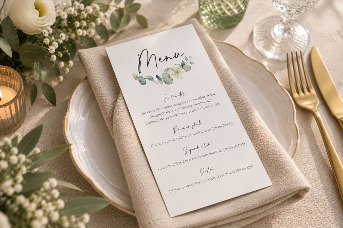 Menú de boda - EUCALIPTO