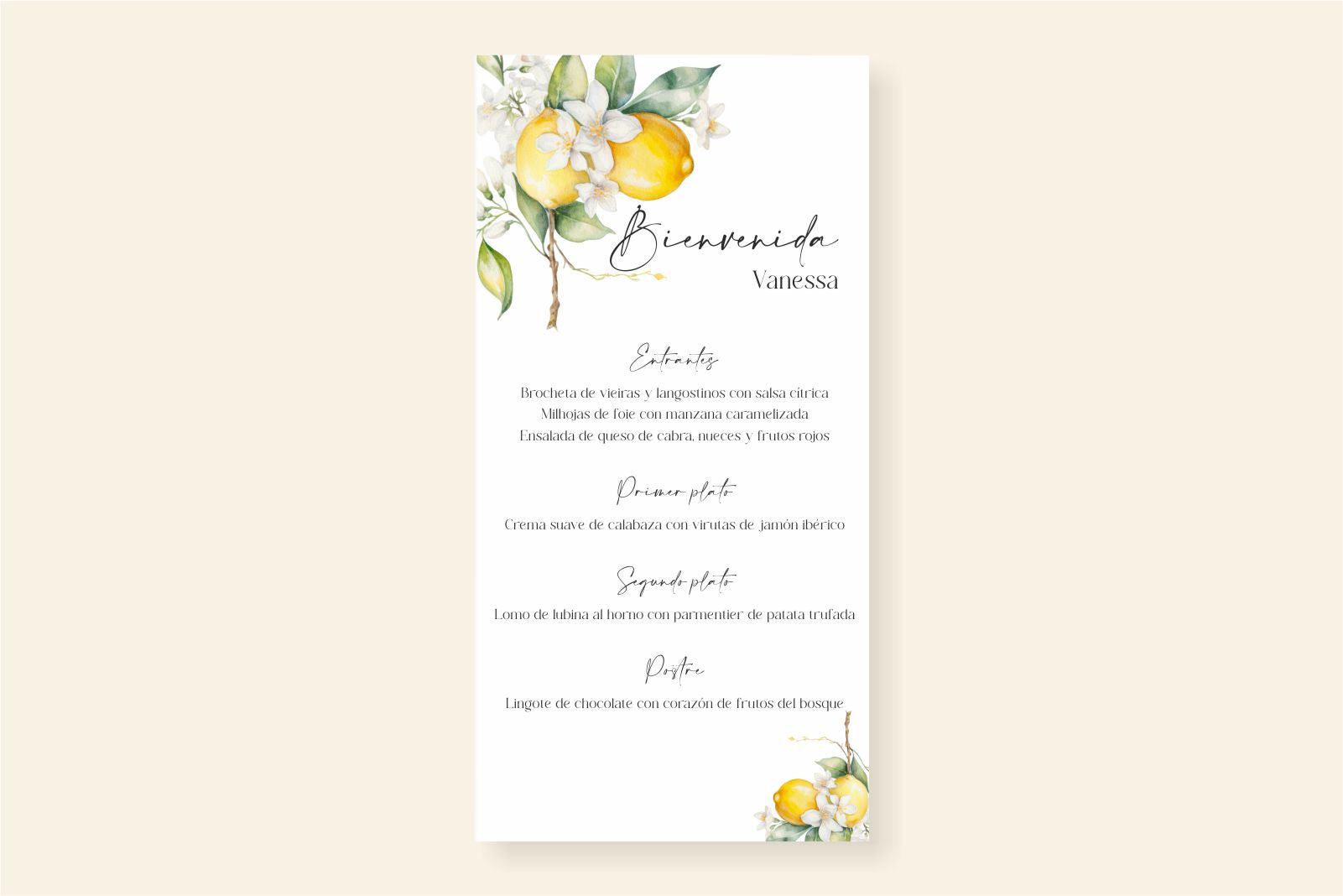 Menú de boda - SICILIA