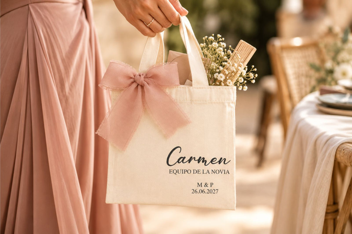 Mini Tote Bag Personalizado para Despedida de Soltera / Damas de Honor