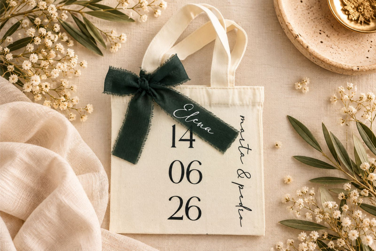 Mini Tote Bag Personalizado para Bodas