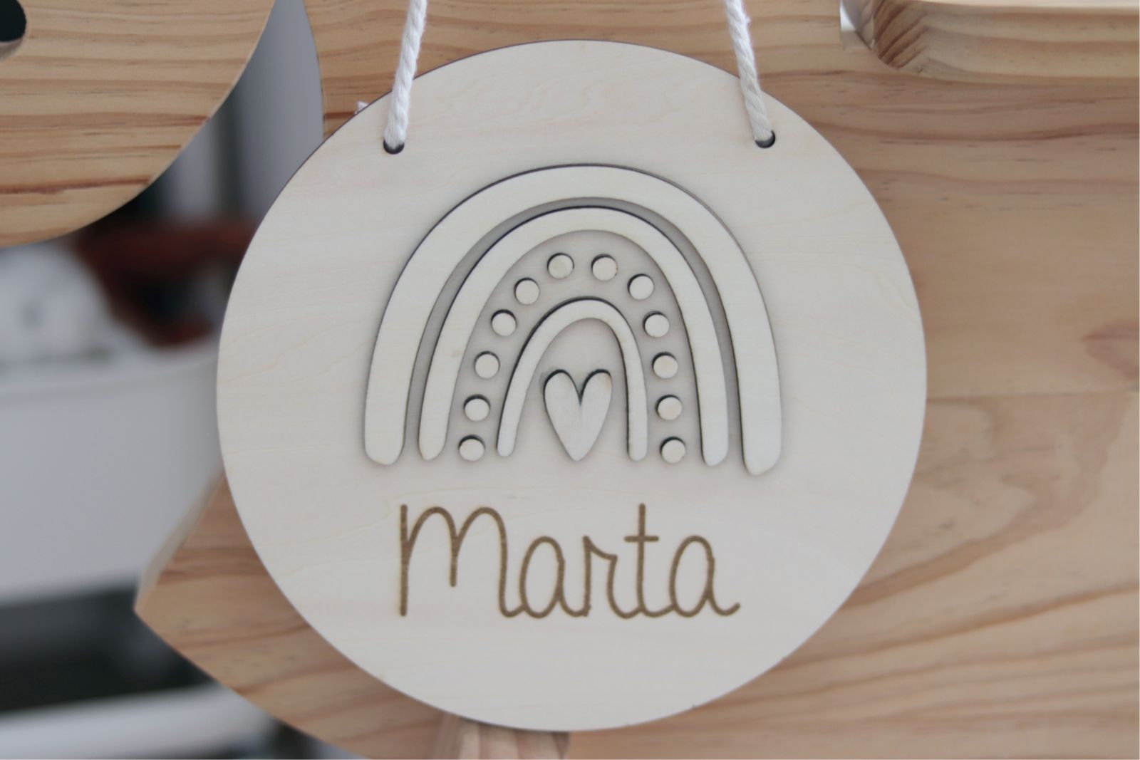 Placa de nombre - ARCOIRIS