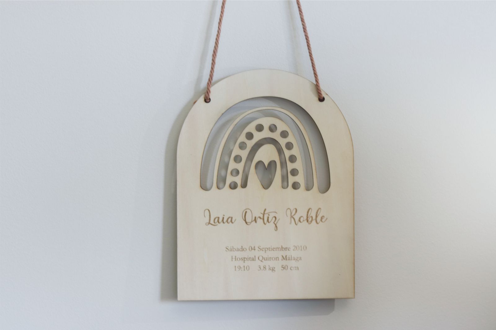 Placa de nacimiento - ARCOIRIS