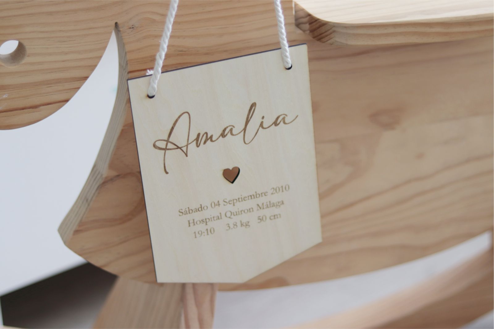 Placa de nacimiento - CORAZÓN