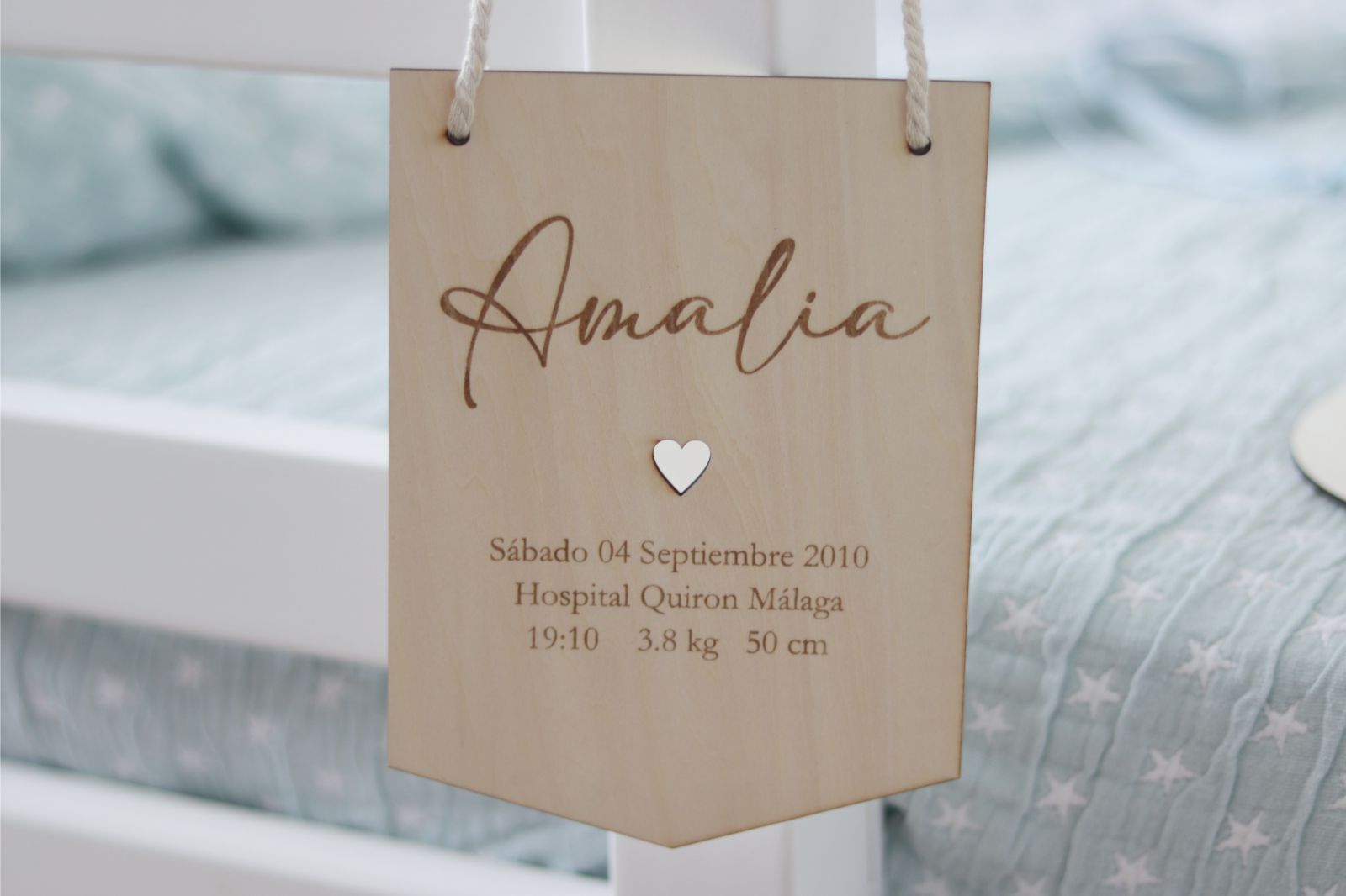 Placa de nacimiento - CORAZÓN