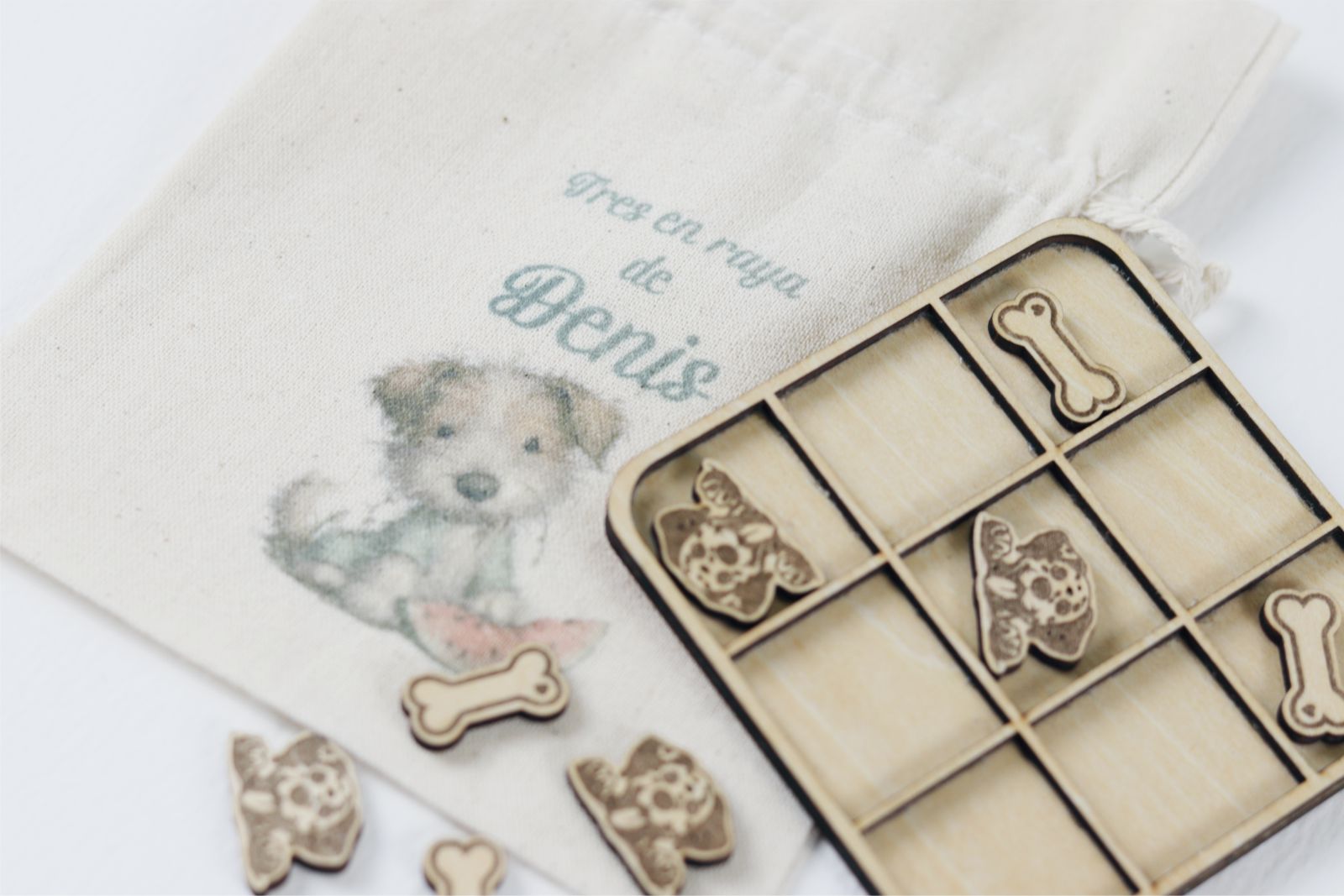 Tres en raya - Perro y hueso