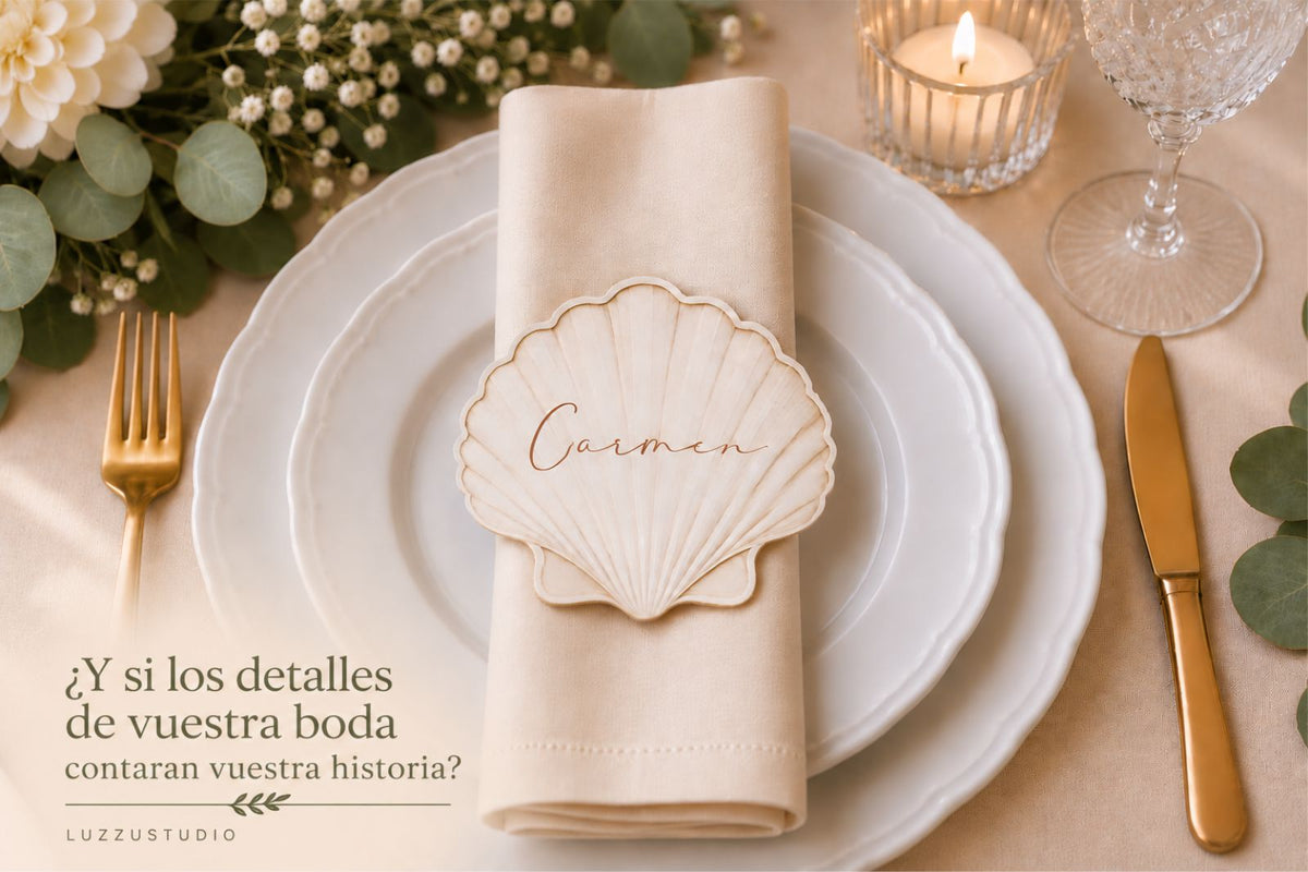 ¿Y si los detalles de vuestra boda contaran vuestra historia?