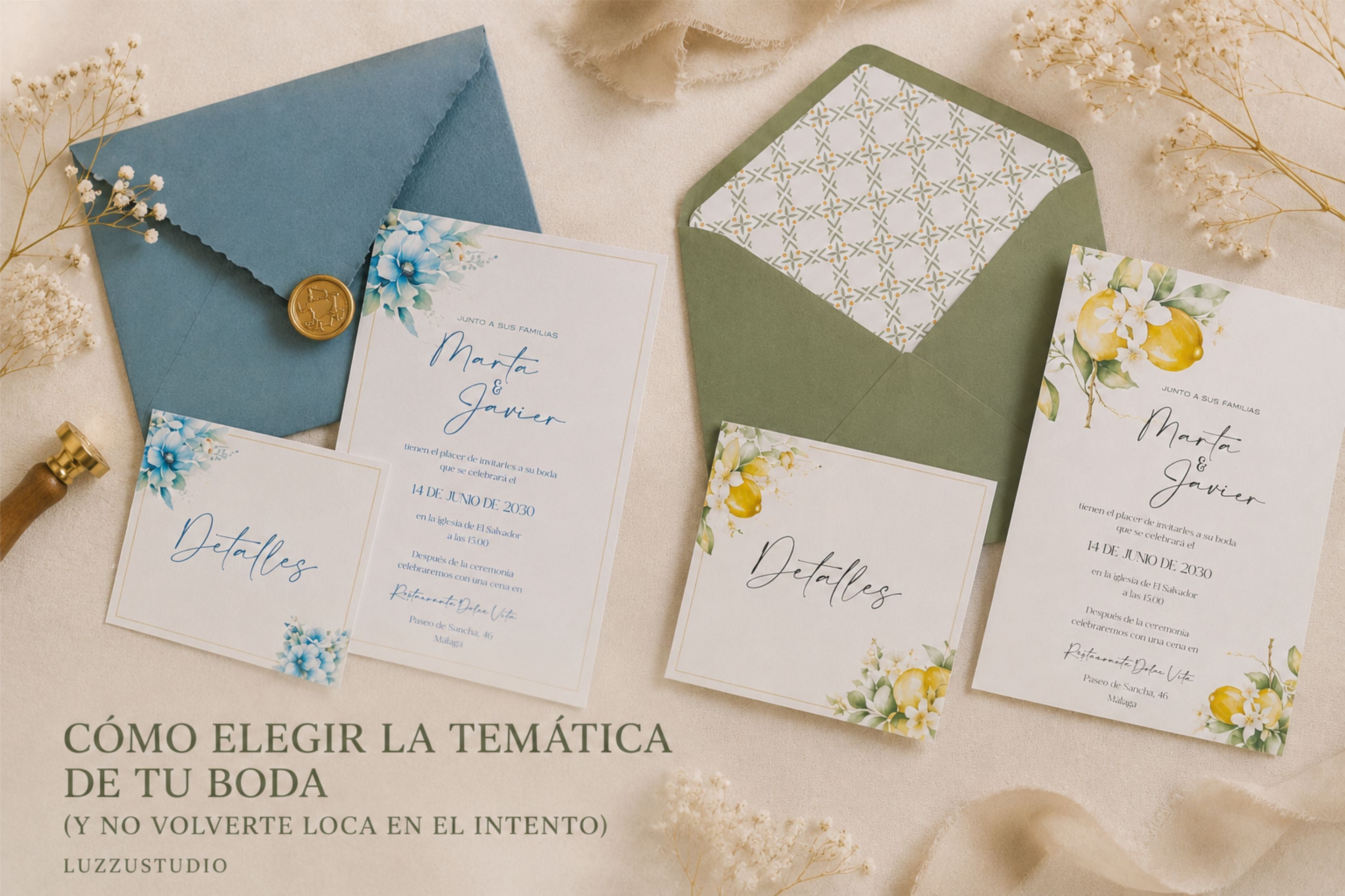 Cómo elegir la temática de tu boda (y no volverte loca en el  intento)
