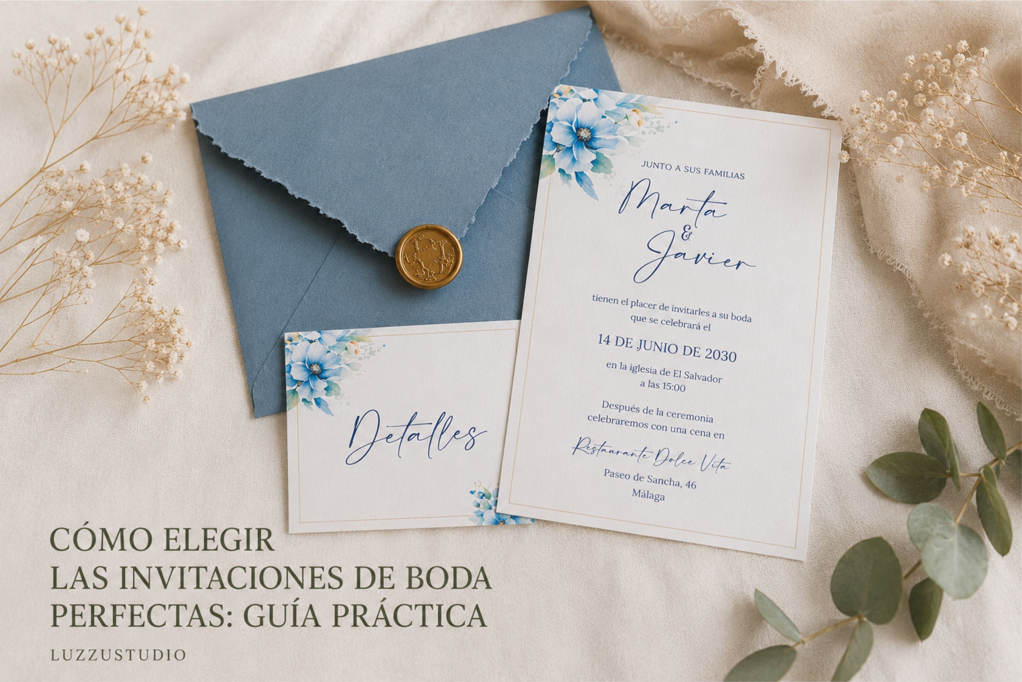 Cómo elegir las invitaciones de boda perfectas: guía práctica