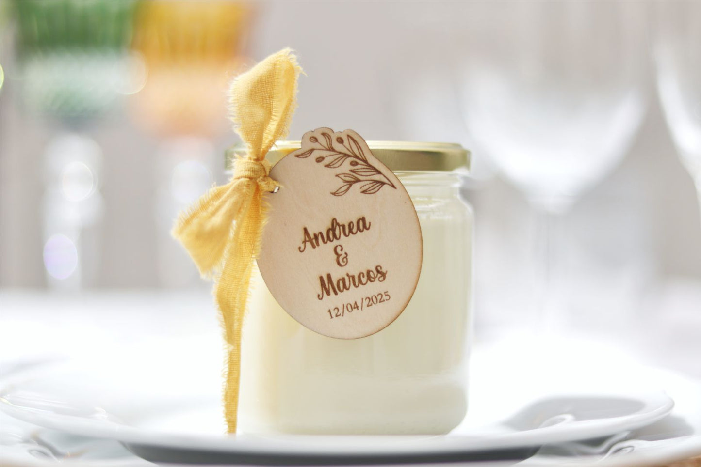 Etiqueta de Madera - AMALIA