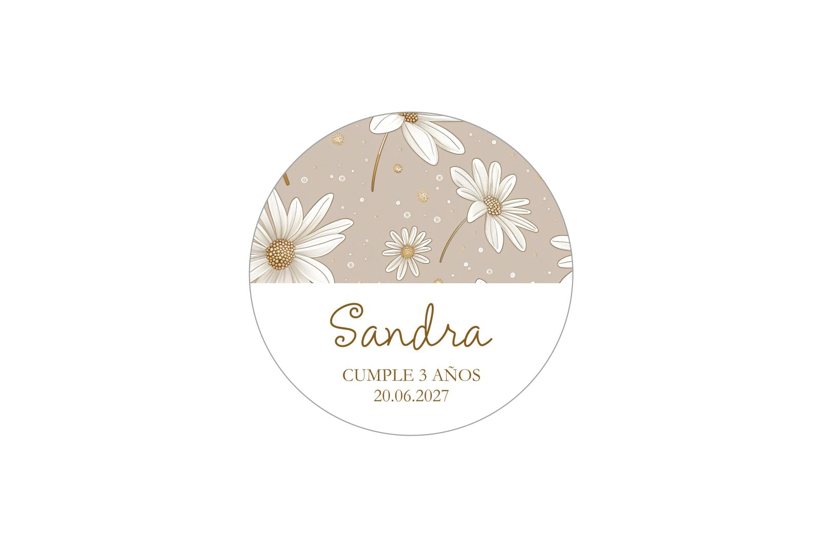 Adhesivo Personalizado - Floral