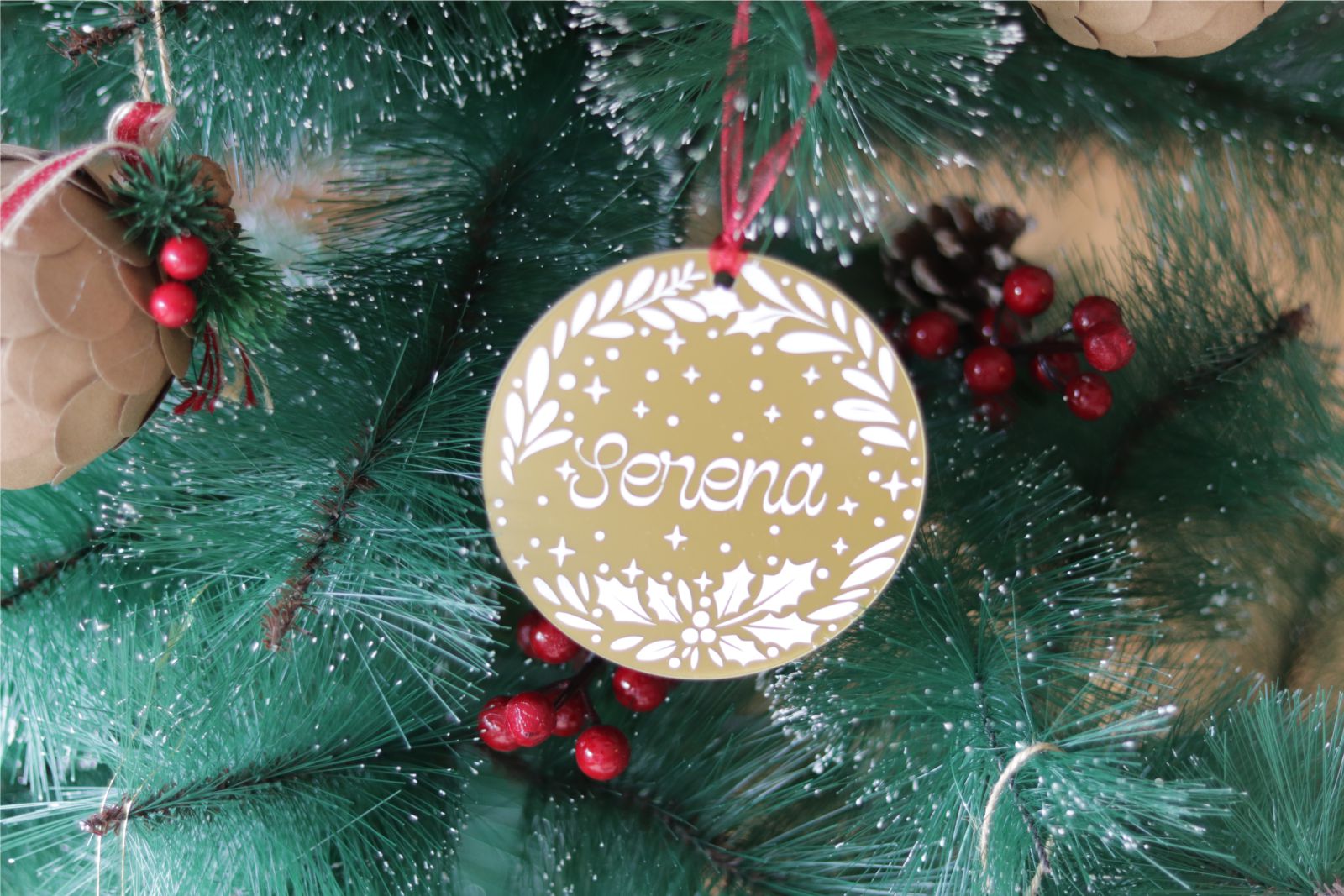 Adorno navideño personalizado