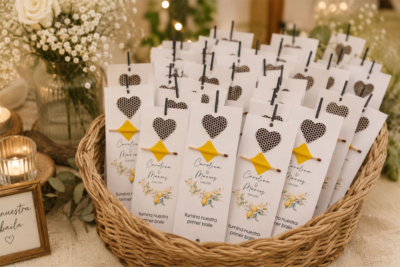 Bengala para bodas personalizados | Sicilia