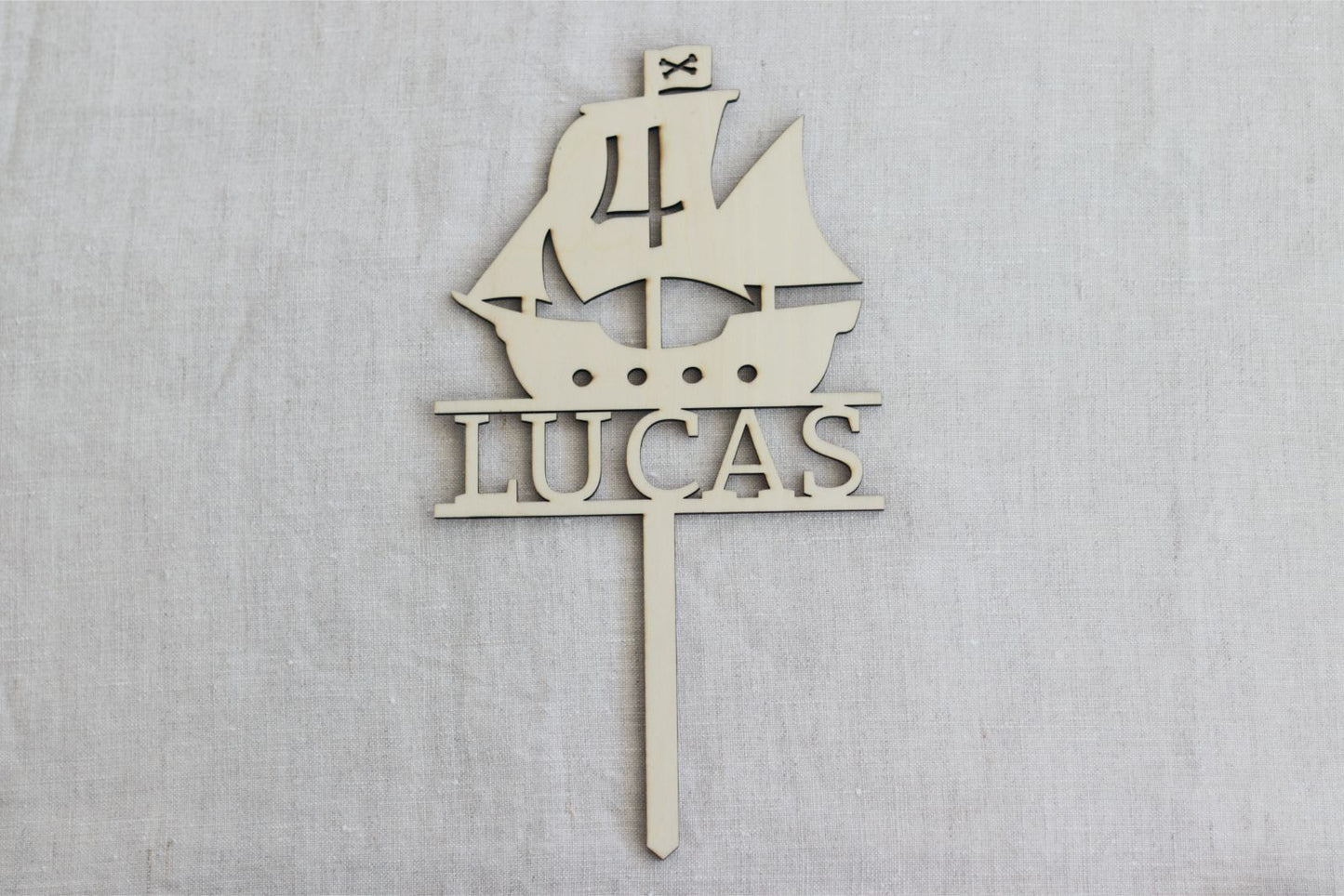 Cake topper - BARCO PIRATA