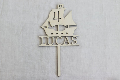 Cake topper - BARCO PIRATA
