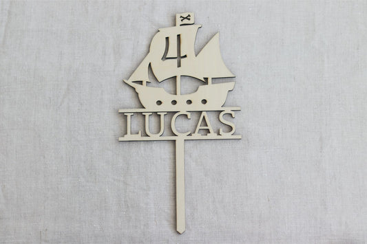 Cake topper - BARCO PIRATA