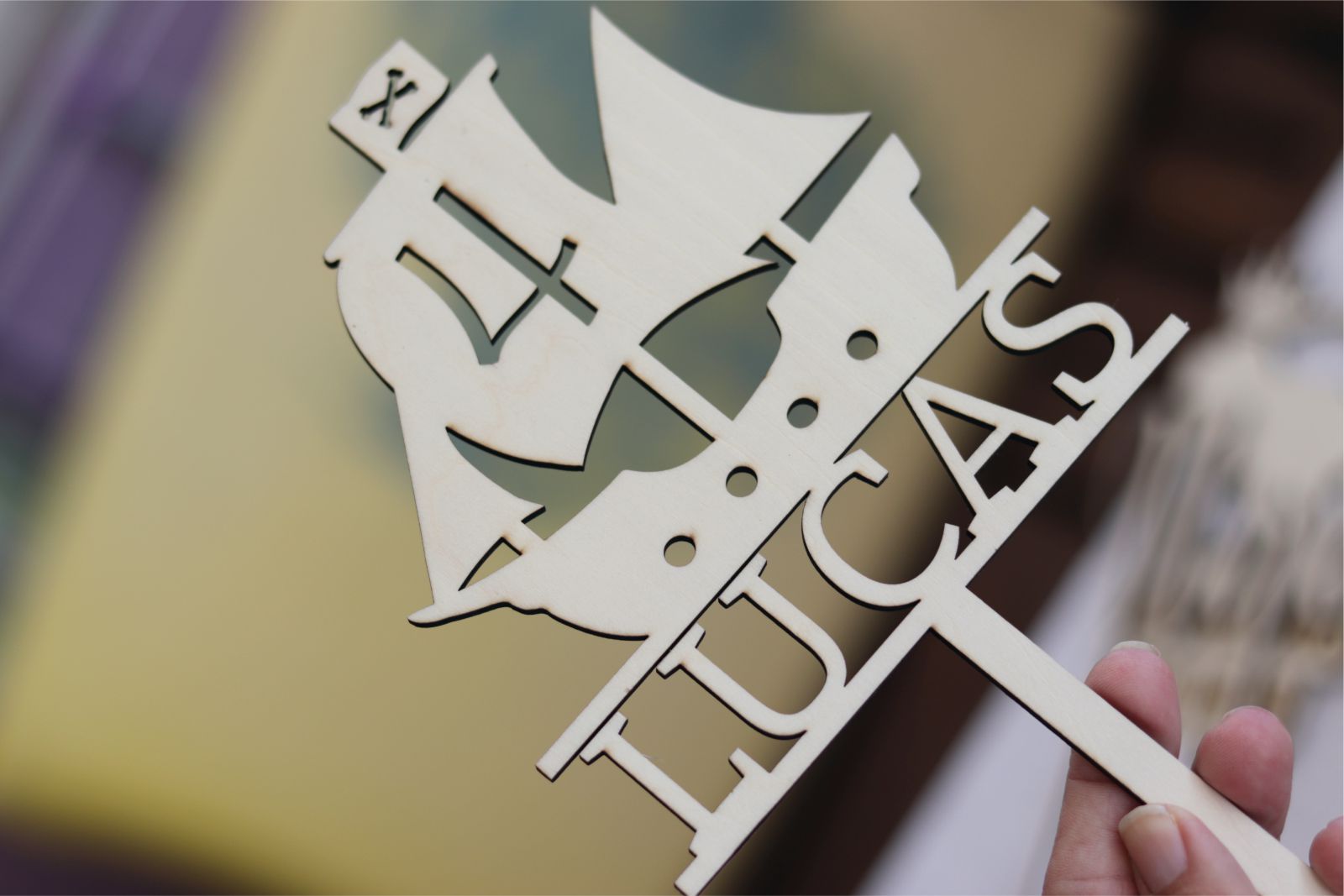 Cake topper - BARCO PIRATA