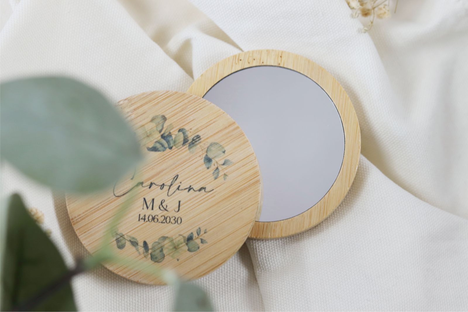 Espejo de bambú - EUCALIPTO