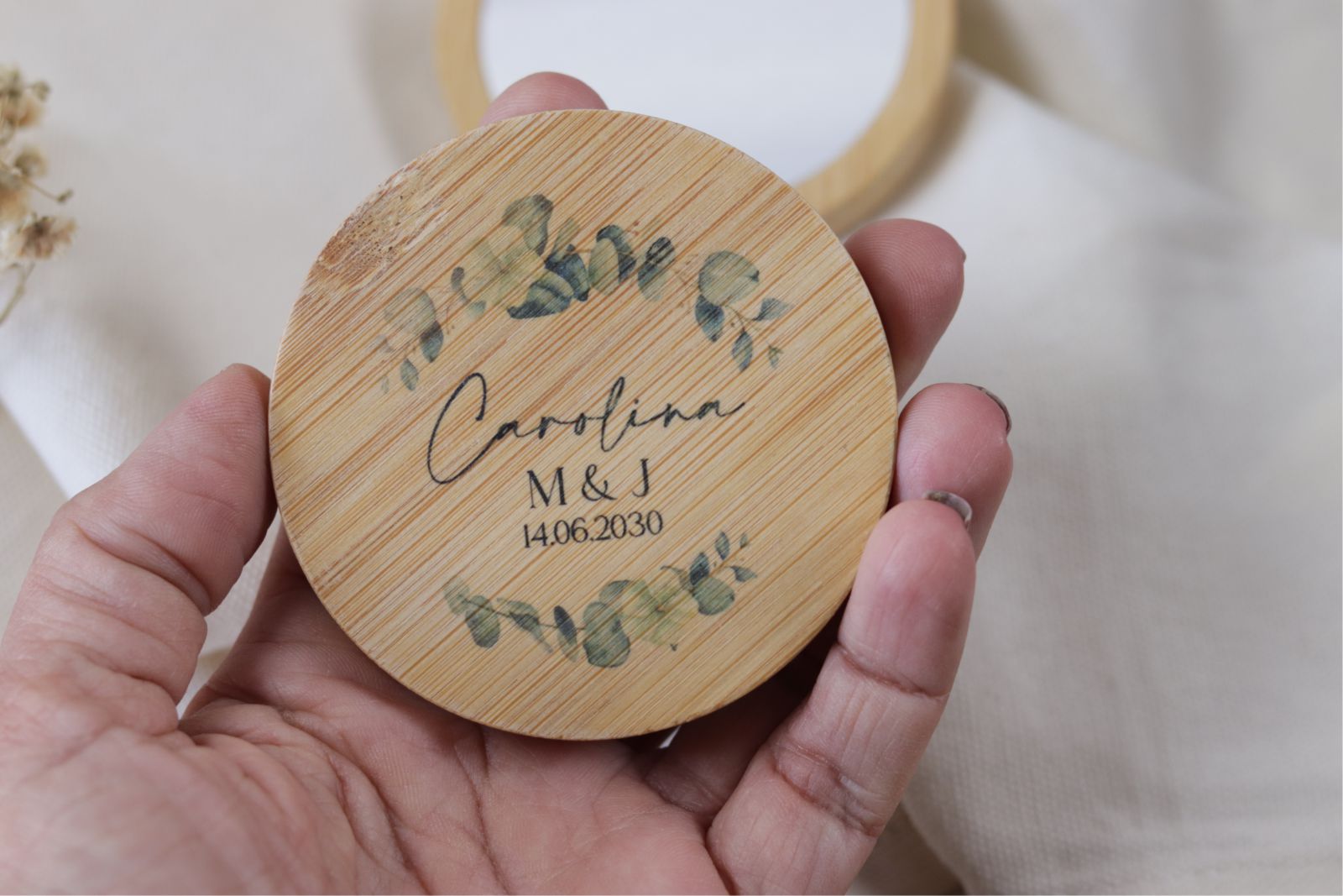 Espejo de bambú - EUCALIPTO