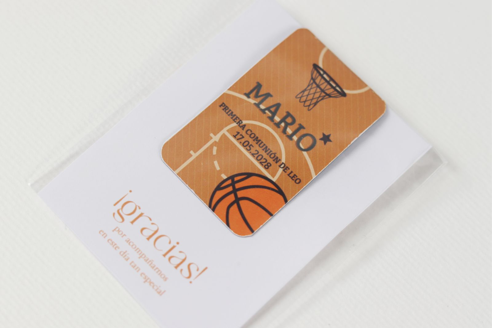 Marcapáginas imantado - Baloncesto