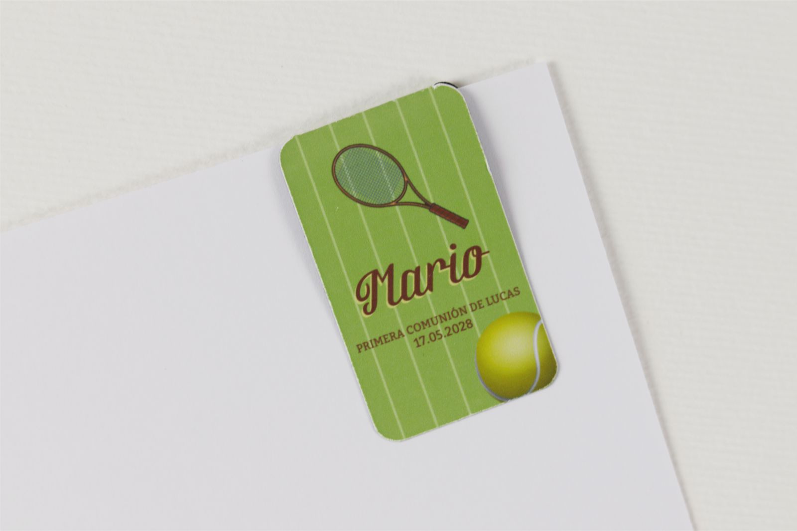 Marcapáginas imantado - Tenis