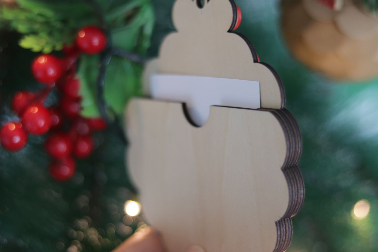 Marco adorno de arból con foto - Mi primera navidad