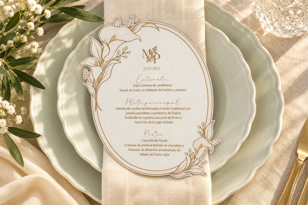 Menú de boda - CALAS