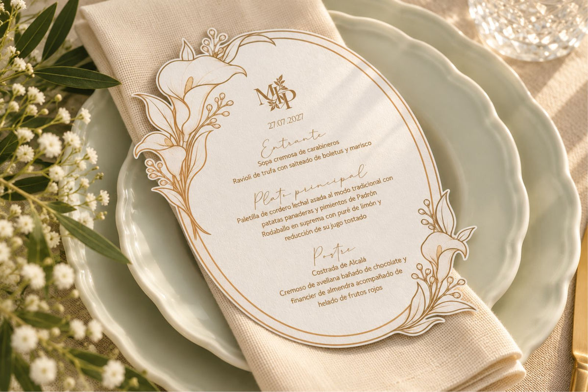 Menú de boda - CALAS