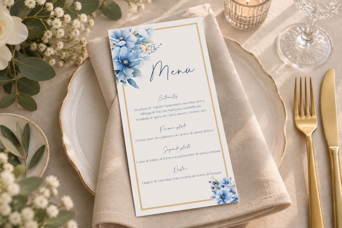 Menú de boda - CELESTE