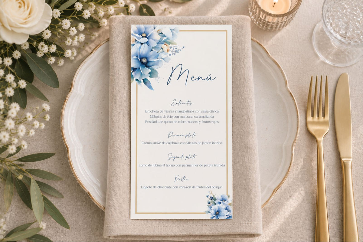 Menú de boda - CELESTE