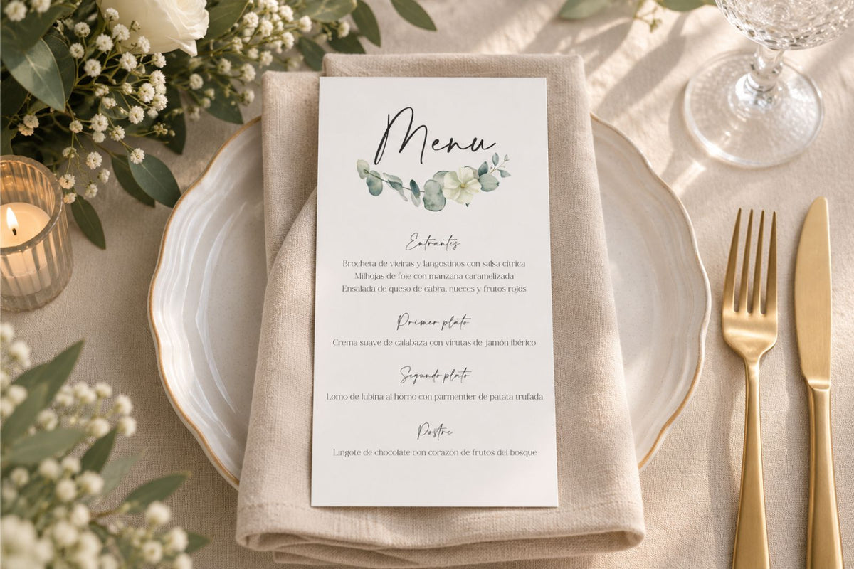 Menú de boda - EUCALIPTO