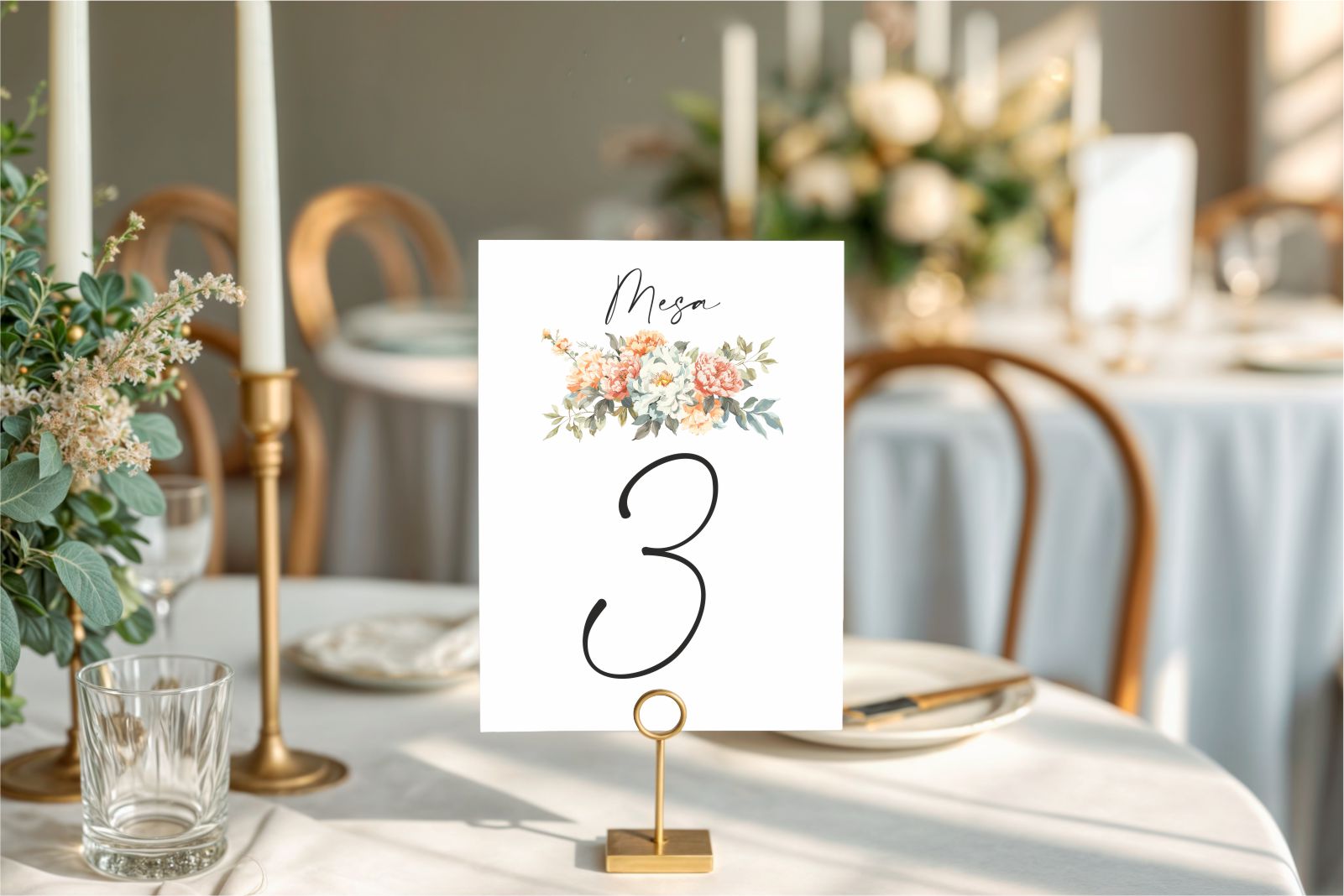 Número de mesa - AMATISTA