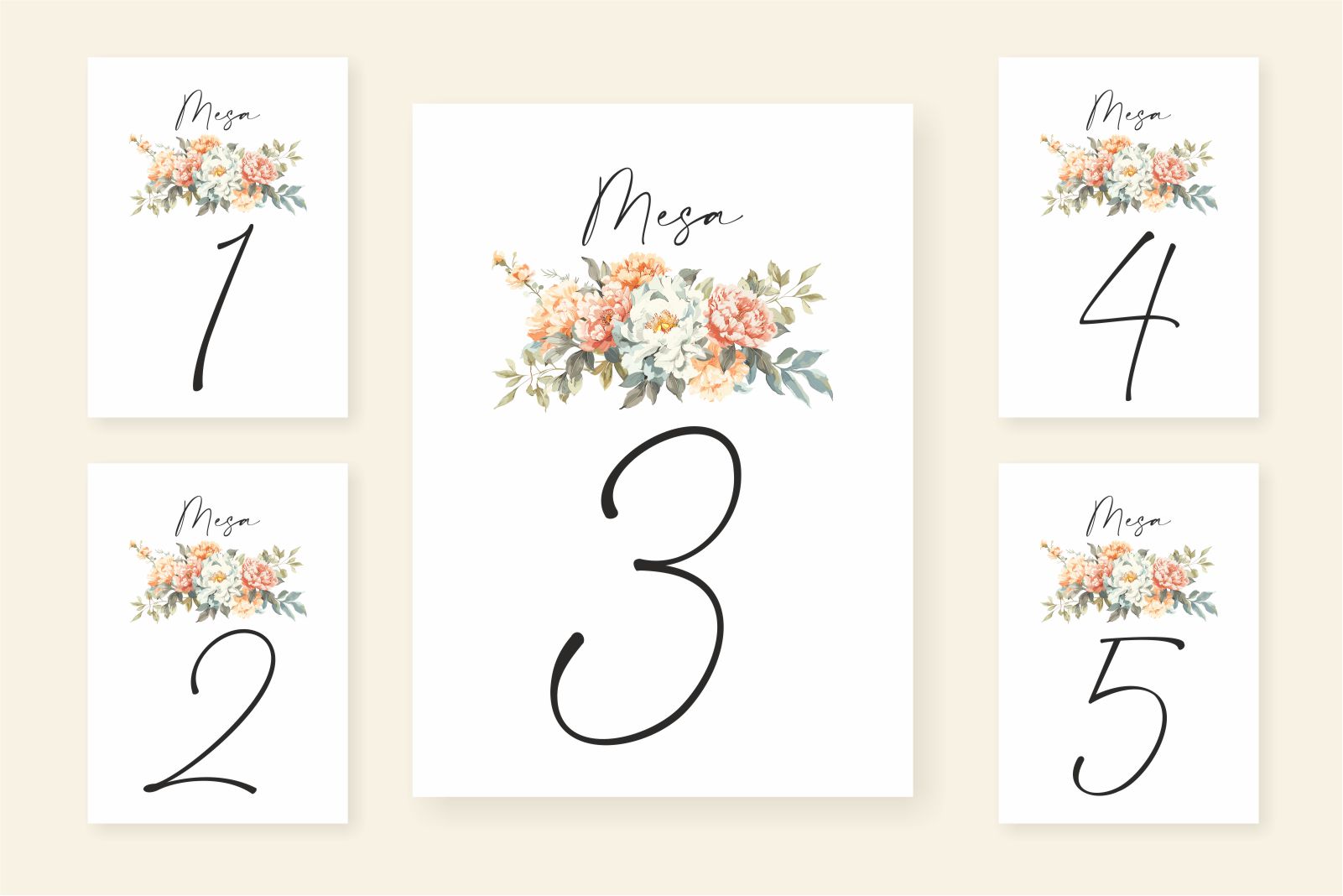 Número de mesa - AMATISTA