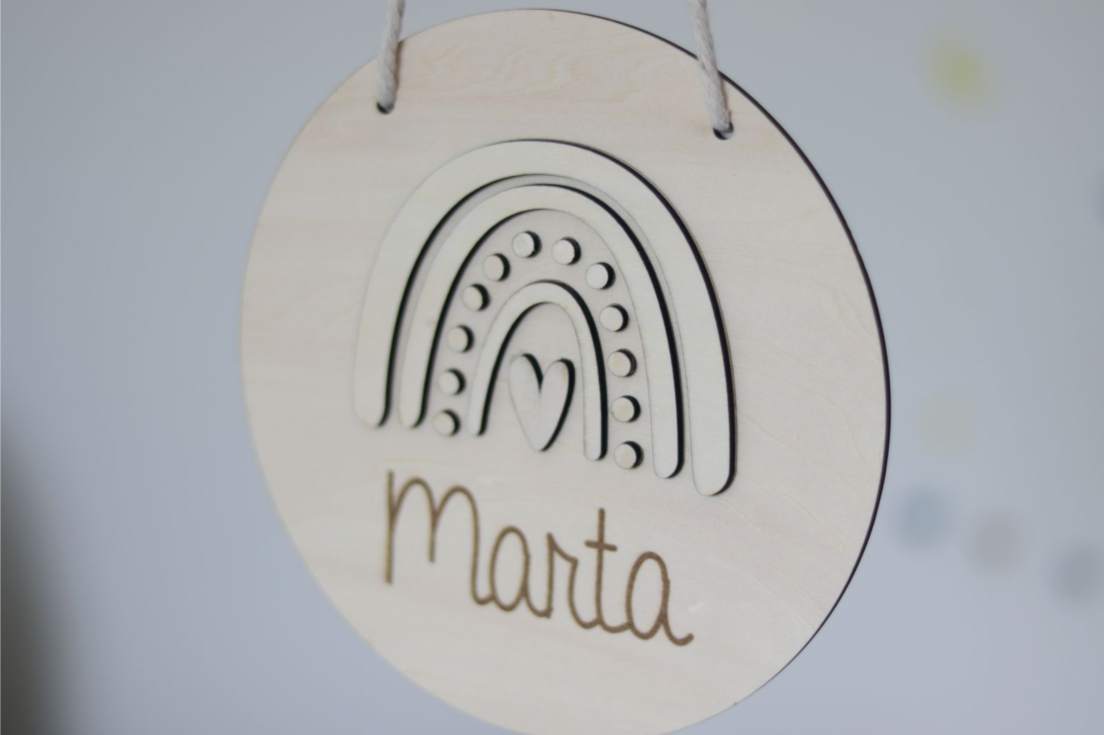 Placa de nombre - ARCOIRIS